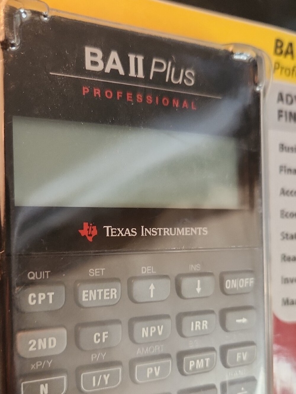 Texas Instruments BA II Plus Professional Calculator - Picture 10 of 10